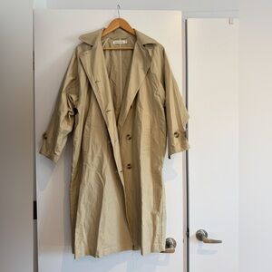 Micaela Greg NWOT Beige Trench Coat
